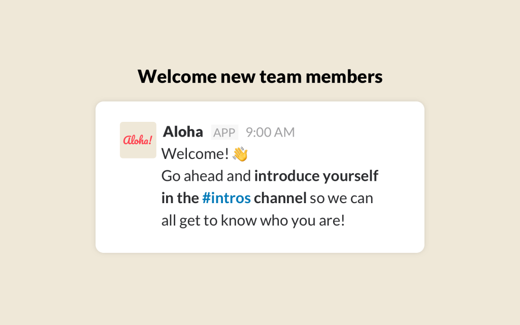 slack apps for employee engagement aloha