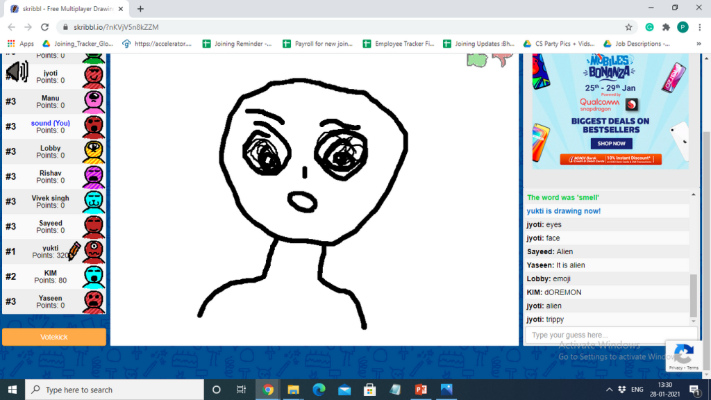 Glowroad.com employee sketch