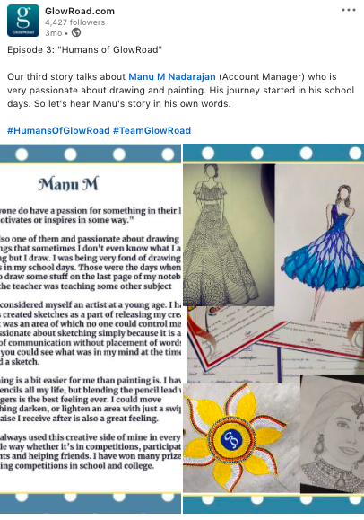 Glowroad.com LinkedIn feed 2