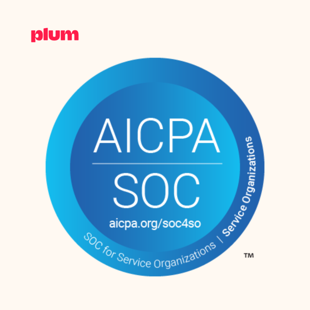 Plum Soc 2 Type 2 badge